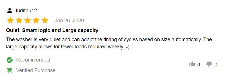 Product review of LG washer WM8100HVA – large capacity