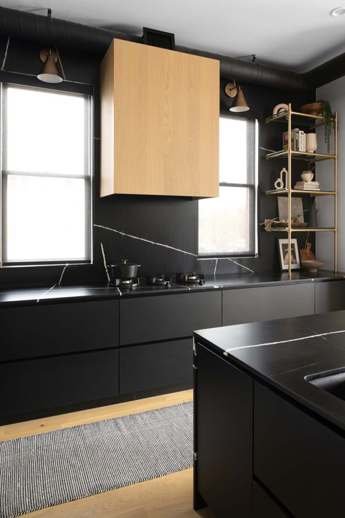 Up close look at Best custom over the range hood insert
