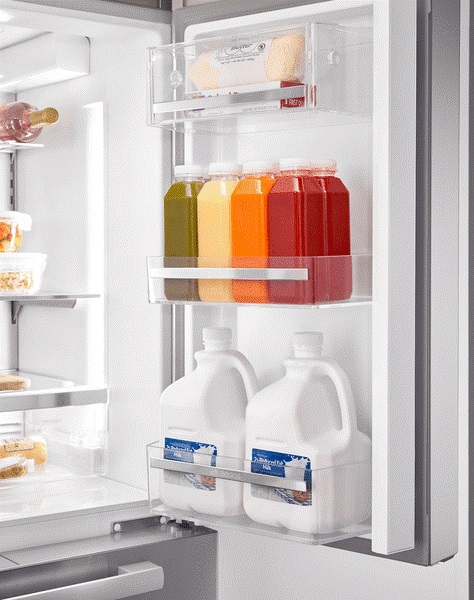 Bosch French door fridge B36CL80ENS door bins