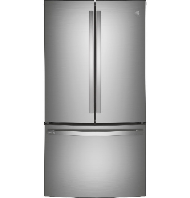 GE Profile image of PWE23KYNFS stainless steel French door refrigerator