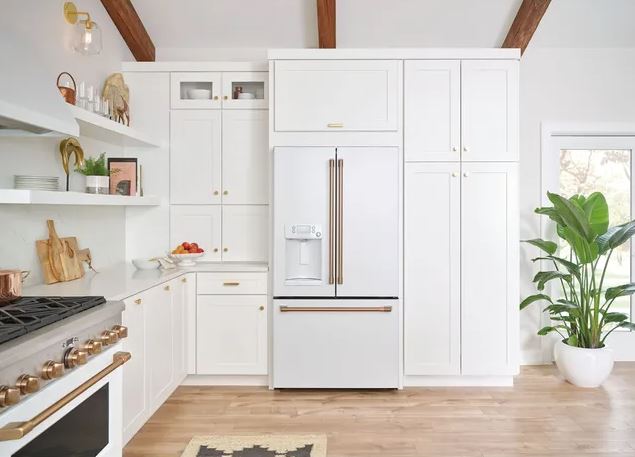 White Café Appliances Modern Kitchen
