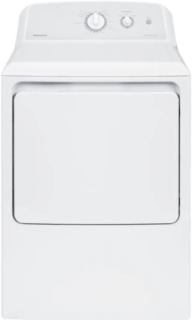 Hotpoint 6.2 Cu. Ft. White Gas Dryer