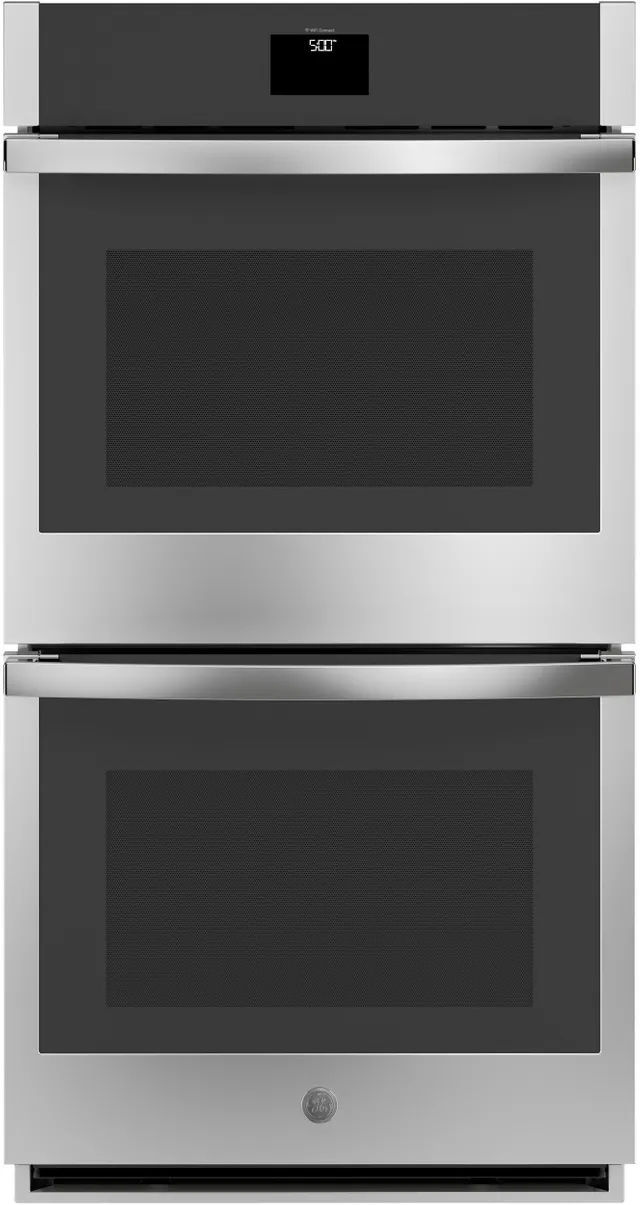Front view of the GE JKD5000SNSS double wall oven 
