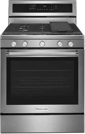 KitchenAid free standing gas range