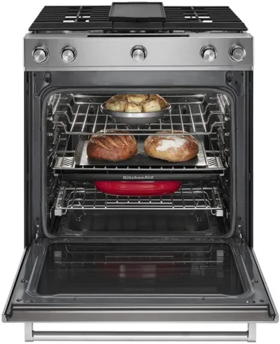 KitchenAid Slide In Dual Fuel Range