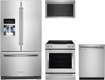 KitchenAid 4 Piece Stainless Steel Kitchen Package