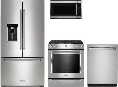 KitchenAid 4 Piece Stainless Steel Kitchen Package