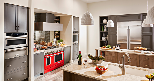 Stylish kitchen with state of the art KitchenAid appliances
