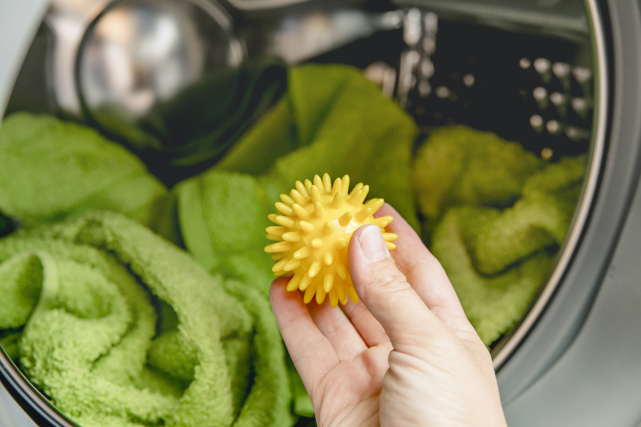 adding drying ball to dry cycle