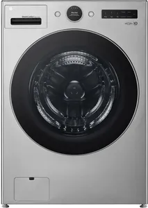 Front view of the LG WM6998HVA washer dryer combo