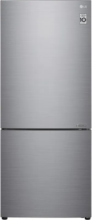 LG Bottom Freezer Refrigerator LG Platinum Silver Bottom Freezer Refrigerator
