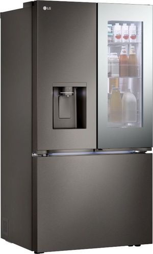 LG Black Counter Depth French Door Refrigerator LG Black Stainless Steel Counter Depth French Door Refrigerator