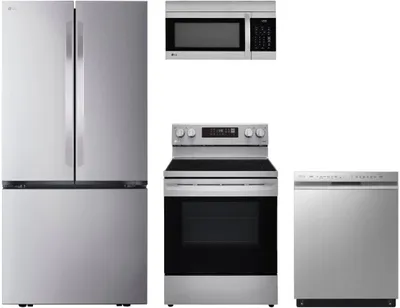 LG 4 Piece Stainless Steel Kitchen Package