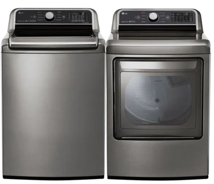 Top load laundry pair