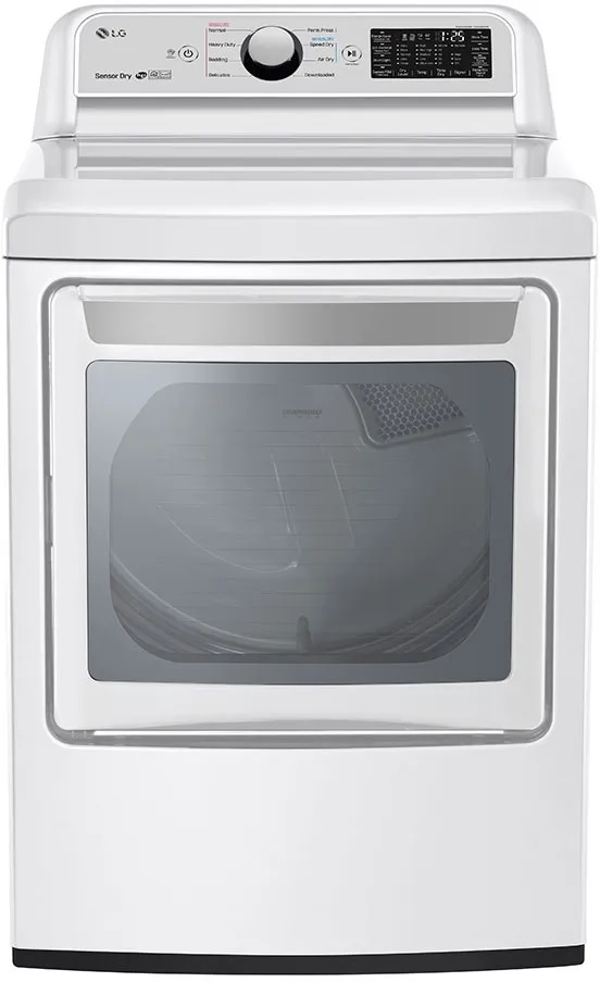 LG 7.3 Cu. Ft. White Front Load Gas Dryer