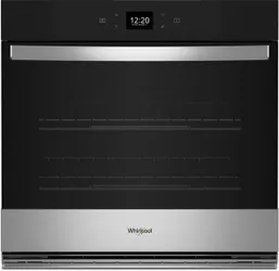 Front view of the Whirlpool WOES5030LZ oven 