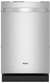Front view of the Whirlpool WDT550SAPZ dishwasher 