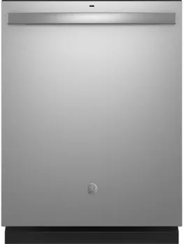 Front view of the GE GDT630PYRFS dishwasher 