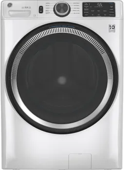 Front view of the GE GFW550SSNWW front load washer 