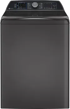 Front view of the GE Profile PTW900BPTDG top load washer 