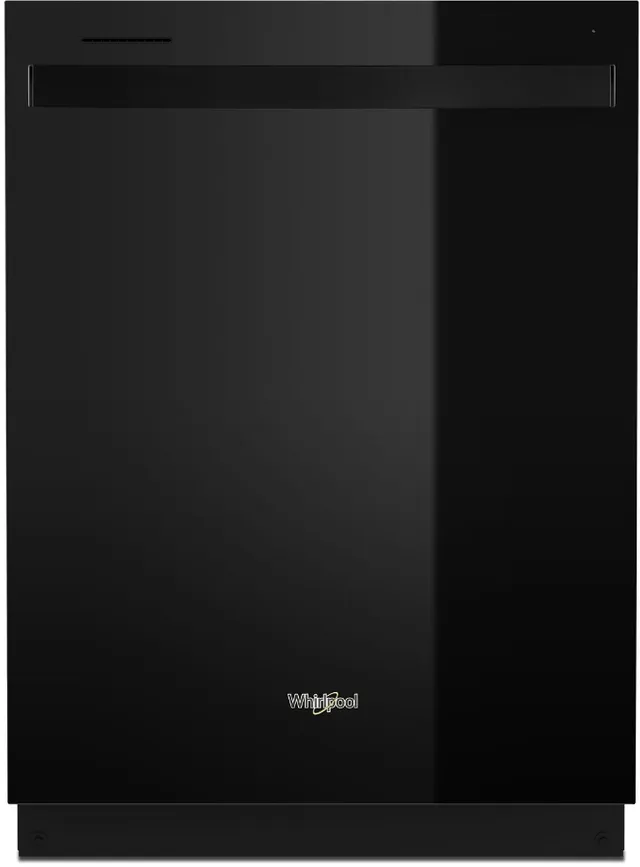 Front view of the Whirlpool WDT750SAKB dishwasher 