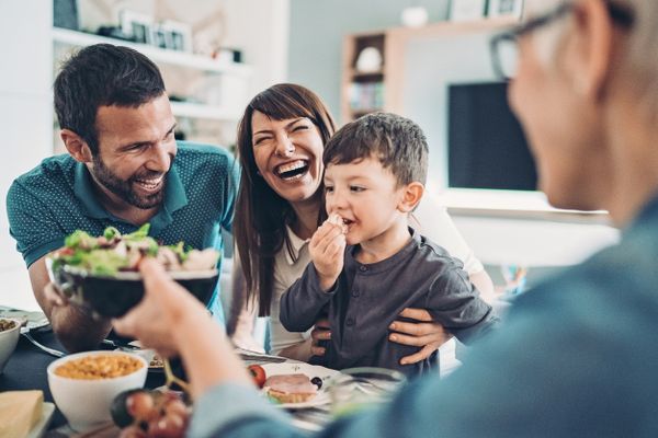 Family Eating Dinner Together