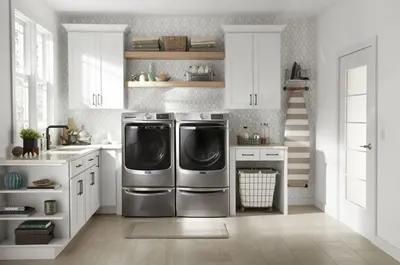 Maytag Gray Laundry Pedestal