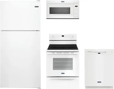 Maytag 4 Piece White Kitchen Package
