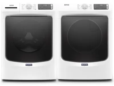 Maytag White Front Load Laundry Pair