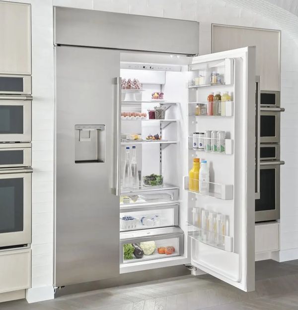  open GE Monogram built-in refrigerator