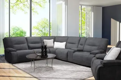 Parker House Gladiator Cobalt Reclining Sectional