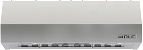 Front view of the Wolf PW302210 range hood 