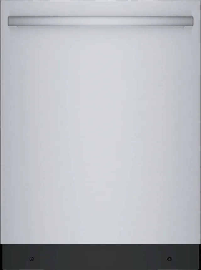 Front view of the Bosch SGX78C55UC dishwasher 