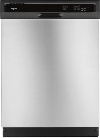 Front view of the Whirlpool WDF330PAHS dishwasher 