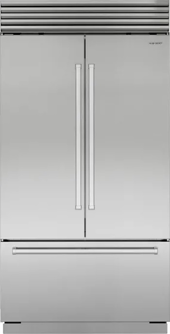 Front view of the Sub-Zero Classic Series CL4250UFDID/S/P built-in French door refrigerator 
