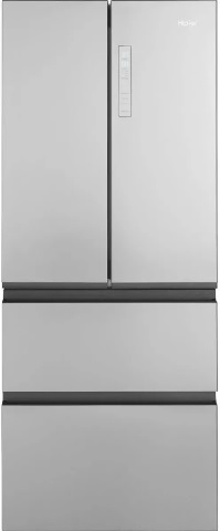 Front view of the Haier QJS15HYRFS French door refrigerator 