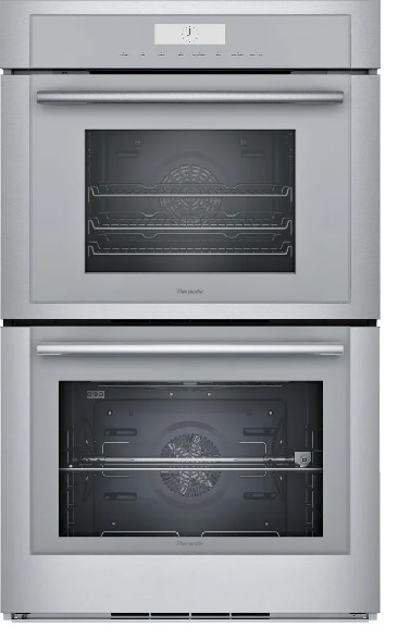 Front view of the Thermador MEDS302WS double oven 