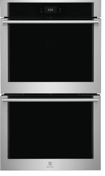 Front view of the Electrolux ECWD3012AS double wall oven 