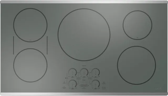 Overhead look at the Cafe CHP90362TSS induction cootop