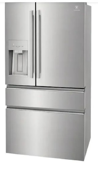 Front view of the Electrolux ERMC2295AS French door refrigerator 