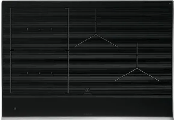 Overhead view of the Electrolux ECCI3068AS 30” induction cooktop 