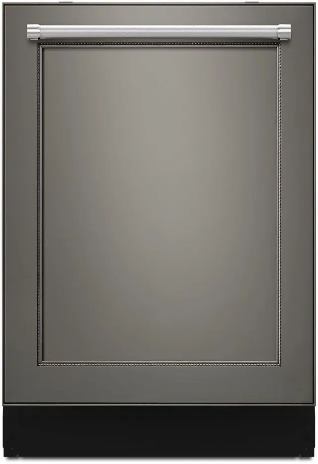 Front view of the KitchenAid KDTE304LPA dishwasher 