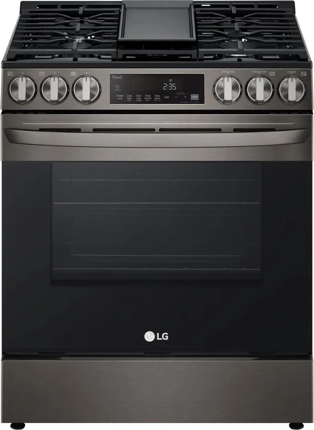 Front view of the LG LSGL5833D range 