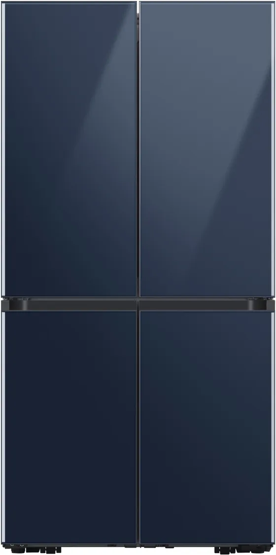 Front view of the Samsung RF23A967541 Bespoke 4-door refrigerator 