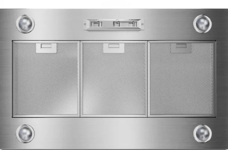 product shot of insert range hood