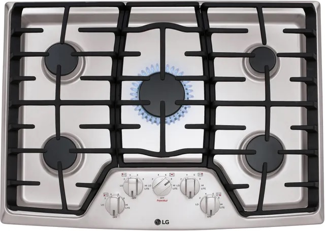 LG 30” Stainless Steel Gas Cooktop