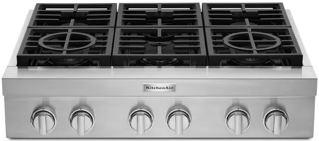 KitchenAid 36” Stainless Steel Gas Rangetop