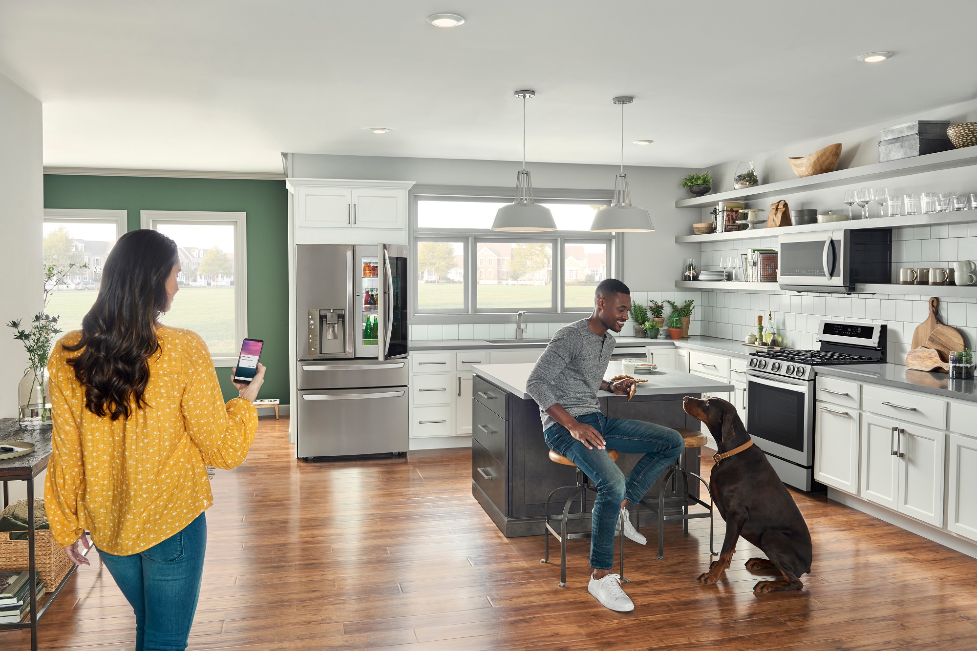 Smart Refrigerator in Kitchen