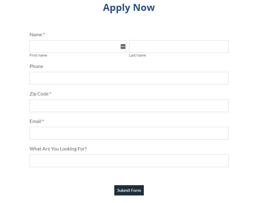 submission form for rent to own program