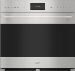 Front view of the Wolf E Series wall oven 